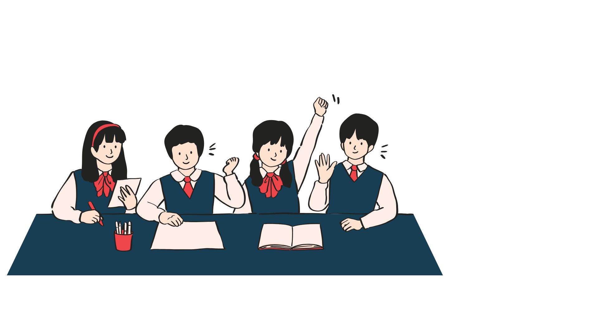 Kids Studying